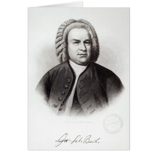 Portrait de Johann Sebastian Bach (Devant)