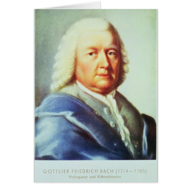 Portrait de Johann Sebastian Bach (Devant)