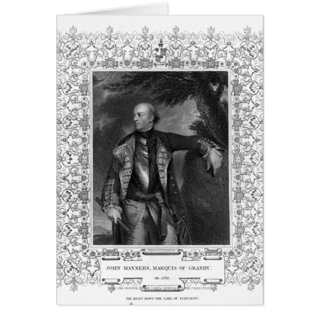 Portrait de John Manners, marquis de Granby (Devant)