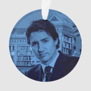Portrait de Justin Trudeau 2014 en bleu