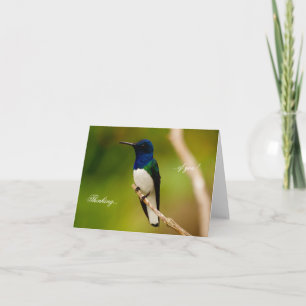 Portrait de la carte de note de réflexion