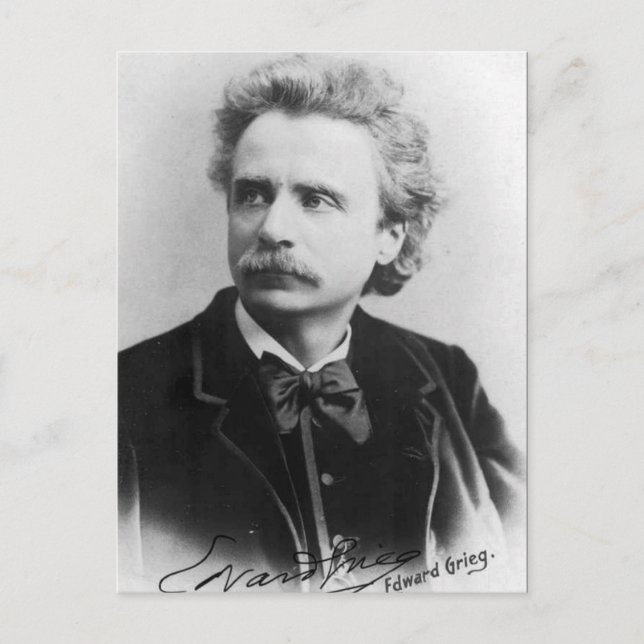 Portrait de la carte postale Edvard Grieg (Devant)