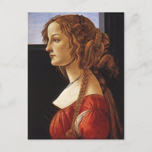 Portrait de la carte postale Jeune femme