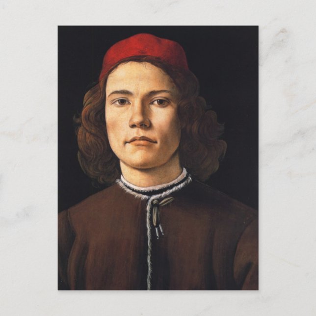 Portrait de la carte postale Young Man (Devant)