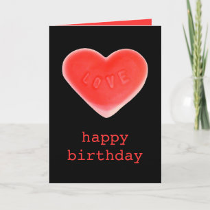 Portrait de la carte Swet Heart Black 'happy anniv