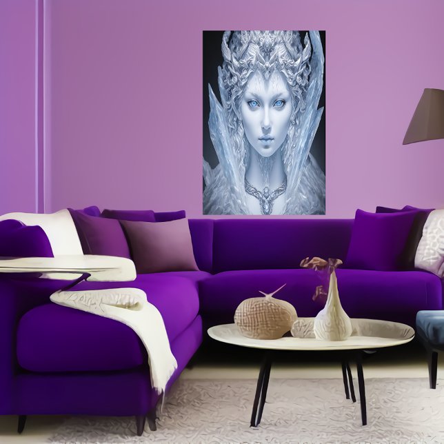 Portrait de la déesse de la glace | AI Art Poster (Créateur téléchargé)