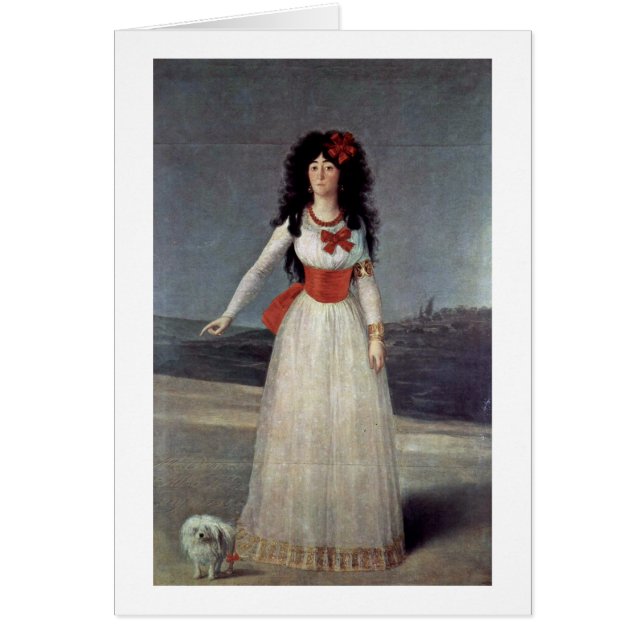 Portrait De La Duchesse D'Alba Par Francisco De Go (Devant)