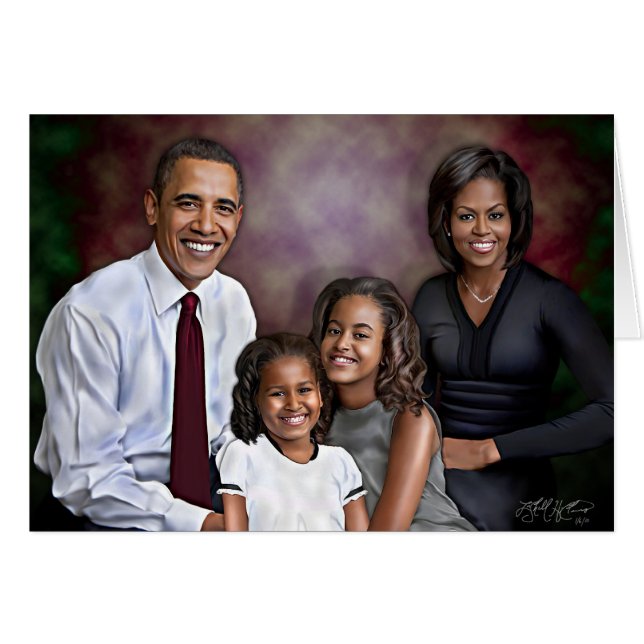 Portrait de la famille Obama (Devant Horizontal)