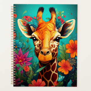 Portrait de la Giraffe florale-9319