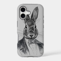 Portrait de lapin en costume
