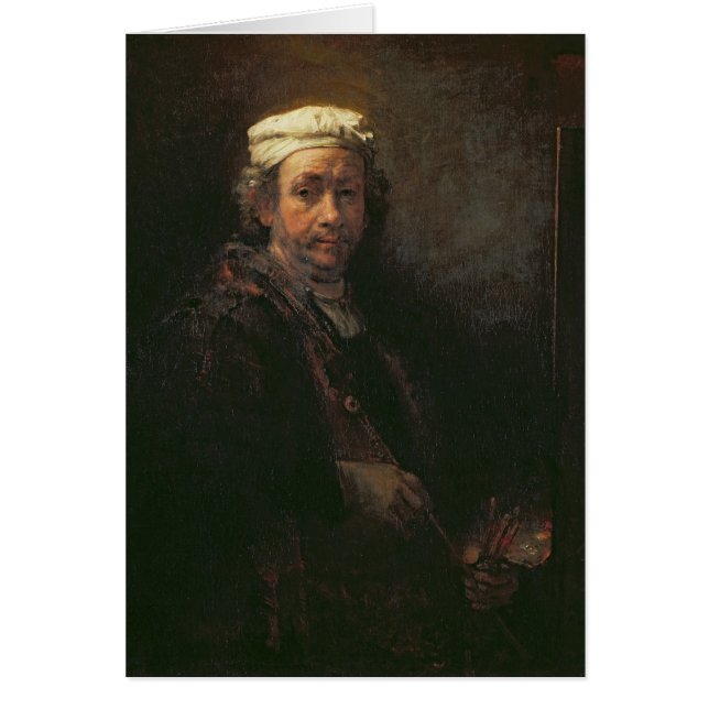 Portrait de l'artiste à son chevalet, 1660 (Devant)