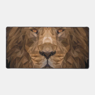 Portrait de lion géométrique