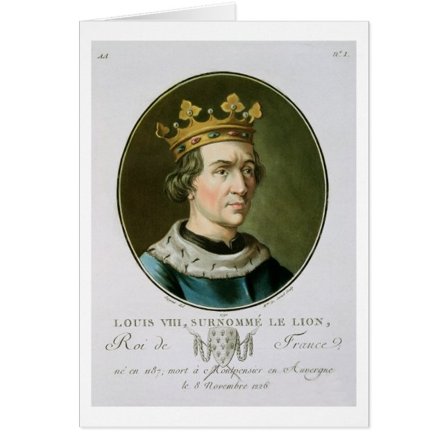 Portrait de Louis VIII, appelé "Le Lion", roi de (Devant)