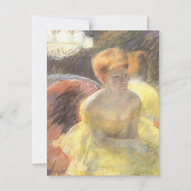 Portrait de Lydia à l'Opéra par Mary Cassatt (Devant)