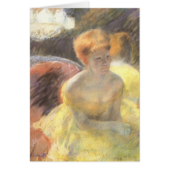 Portrait de Lydia au théâtre par Mary Cassatt (Devant)