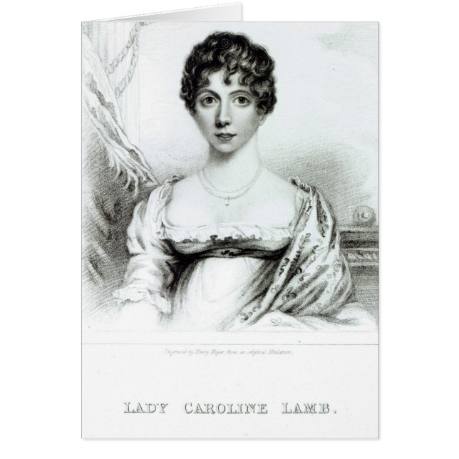 Portrait de Madame Caroline Lamb (Devant)