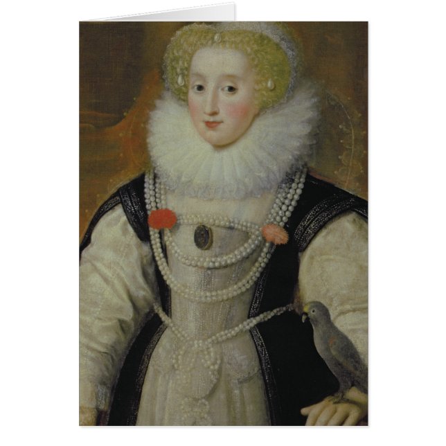 Portrait de Madame élisabéthaine avec un perroquet (Devant)