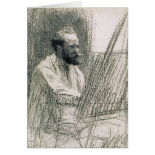 Portrait de Manet   d'Edouard Manet à son chevale