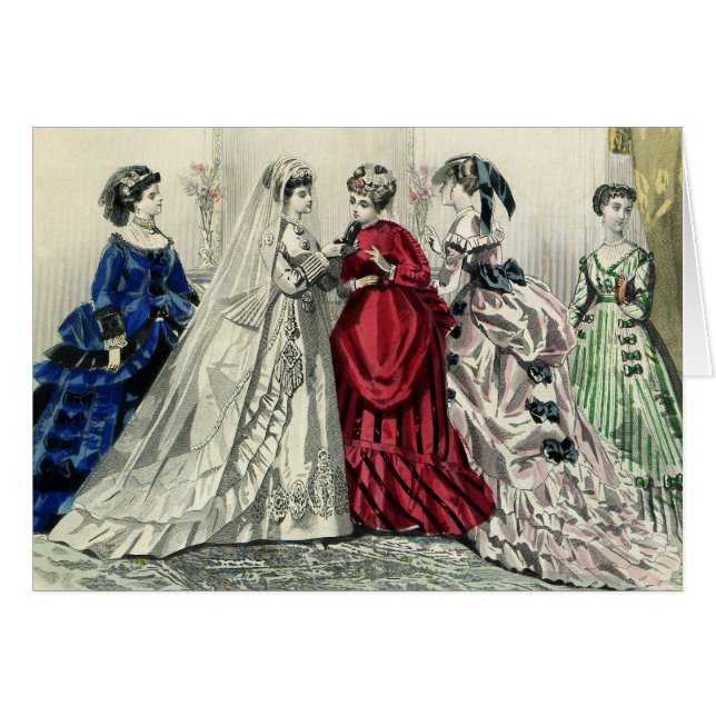 Portrait de mariée de la fête de mariage victorien (Devant horizontal)