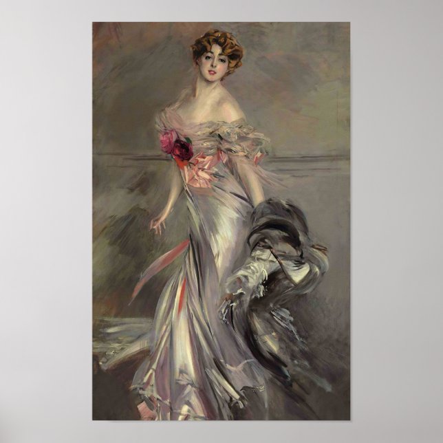 Portrait de Martha Regnier par Boldini Impression (Devant)