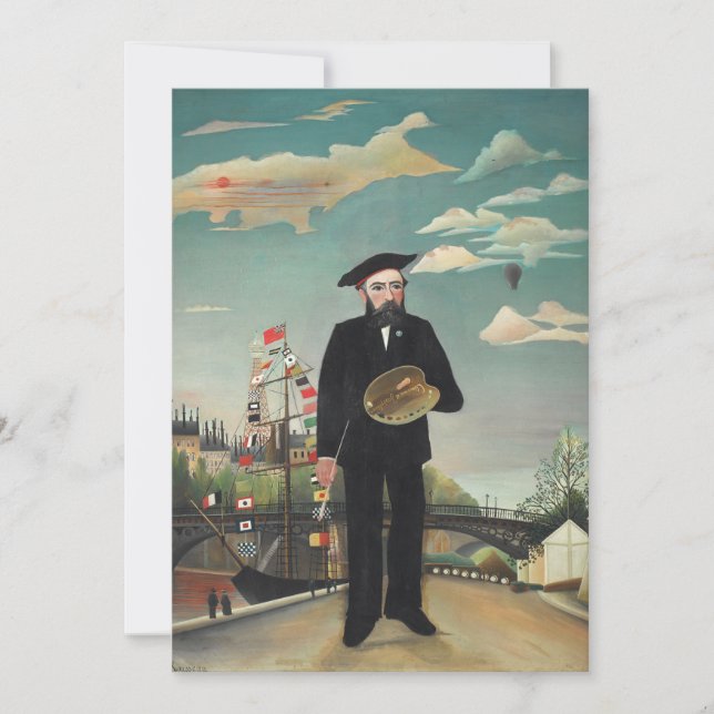 Portrait de moi-même Paysage 1890, Henri Rousseau (Devant)