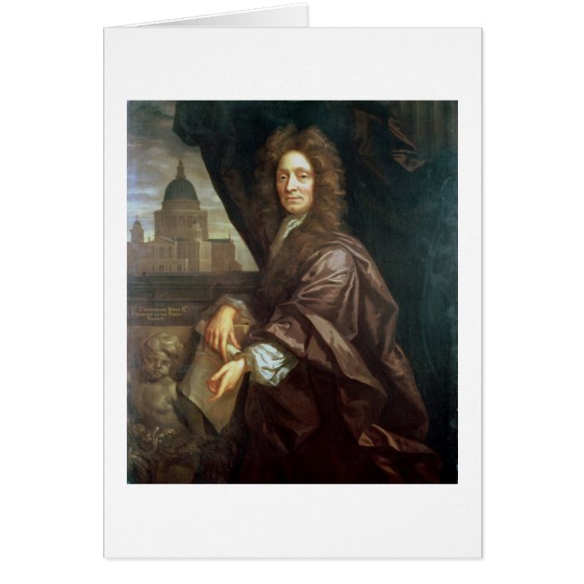 Portrait de monsieur Christopher Wren (huile sur (Devant)