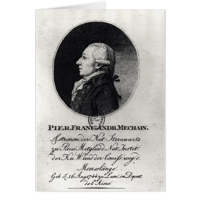 Portrait de Pierre Mechain (Devant)