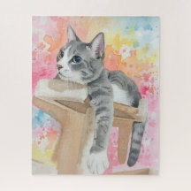 Portrait de Puzzle de Chat