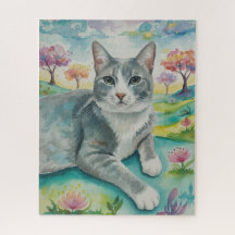 Portrait de Puzzle de Chat