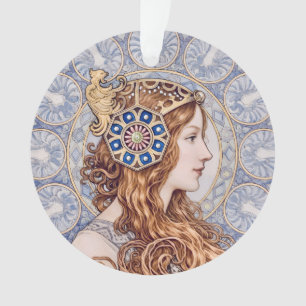 Portrait de Reine Art Nouveau