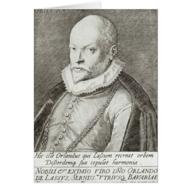 Portrait de Roland de Lassus 1593-94 (Devant)