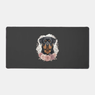 Portrait de Rottweiler floral sublimation