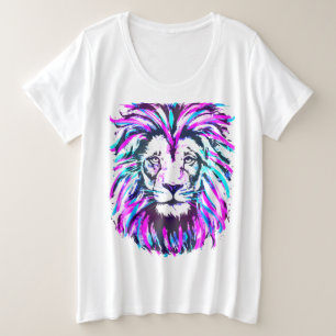 Portrait de tête de lion rose - Faune Big Cats