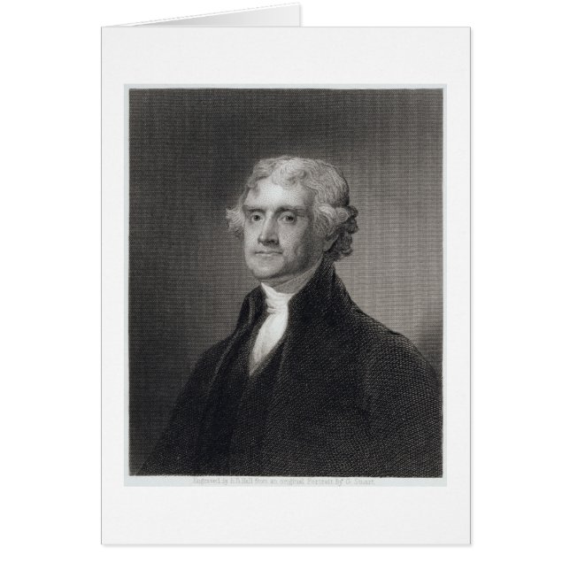 Portrait de Thomas Jefferson, gravé par Henry Br (Devant)