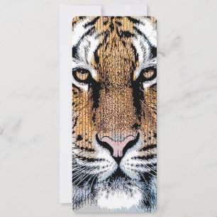 Portrait de tigre en style Presse Graphique