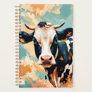 Portrait de vache personnalisé éclaboussure de cou