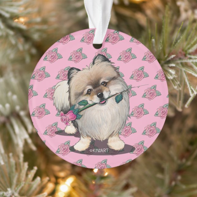 Portrait de Walter le Pomeranian par KiniArt (Arbre)