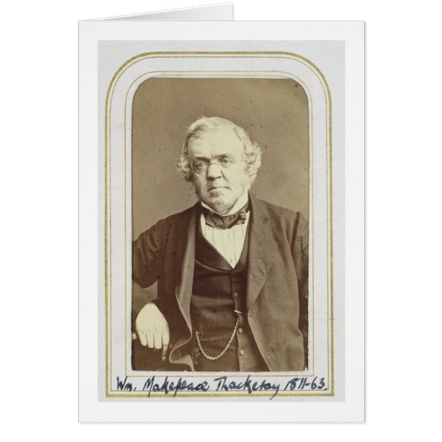 Portrait de William Makepeace Thackeray (1811-63) (Devant)