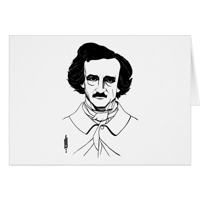 Portrait d'Edgar Allan Poe (Devant horizontal)