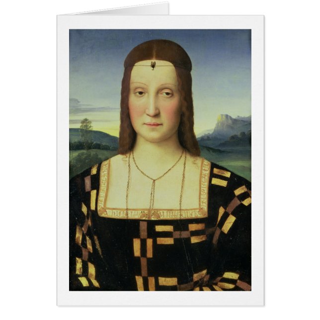 Portrait d'Elizabeth Gonzaga, c.1504 (huile sur le (Devant)