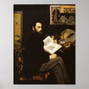 Portrait d'Emile Zola par Manet - Poster