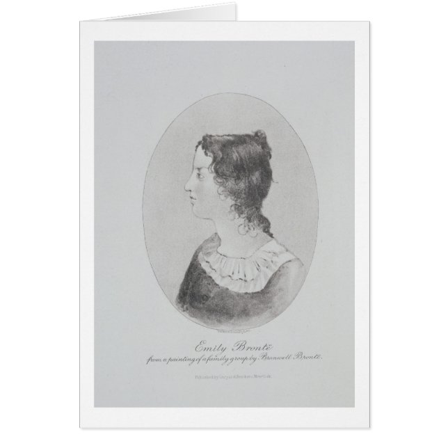 Portrait d'Emily Bronte (1818-48) gravé par Wal (Devant)
