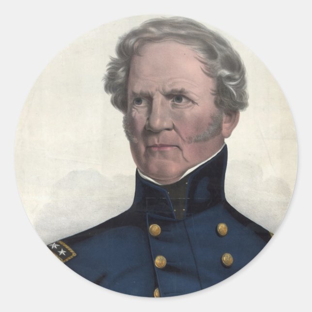 Portrait des autocollants Winfield Scott (Devant)