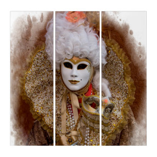 Portrait du costume de carnaval, Venise