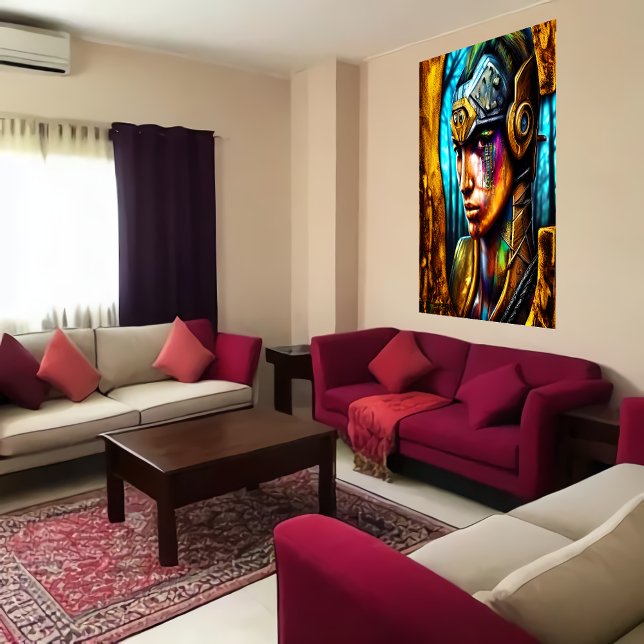 Portrait du guerrier cool | AI Art Poster (Créateur téléchargé)