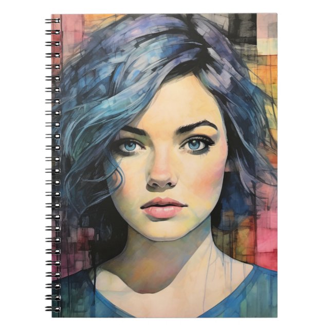 Portrait du pastel à l'huile | CARNET (Devant)