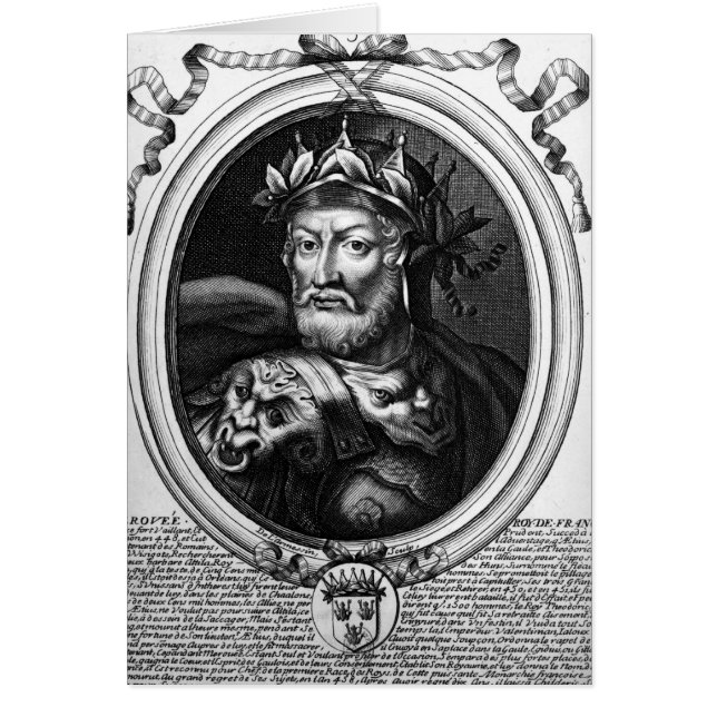 Portrait du roi de Merovech des contreseings de (Devant)