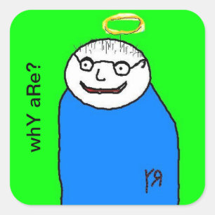 Portrait d'un autocollant d'ami