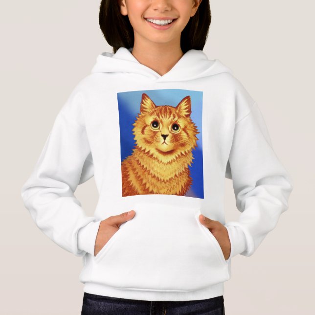 Portrait d'un chat orange par Louis Wain  (Devant)