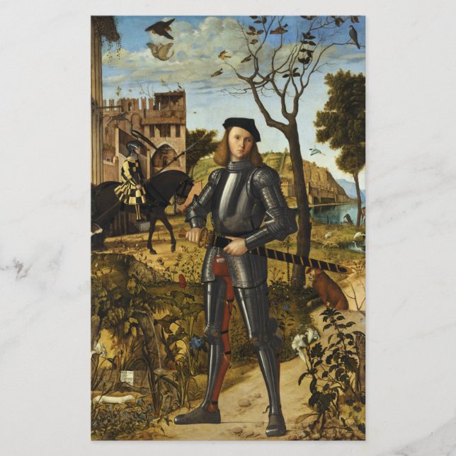 Portrait d'un chevalier par Vittore Carpaccio (Devant)